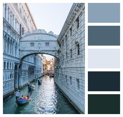 Bridge Venice Gondola Image