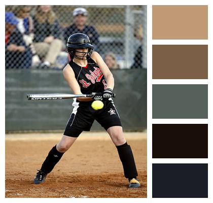 Female Batter Softball Image