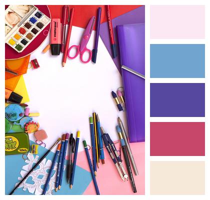 School Colour Painting Image