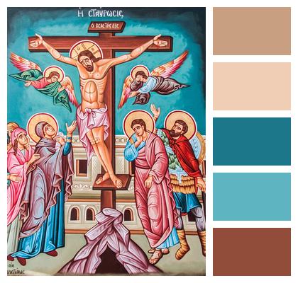 Painting Crucifixion Iconography Image
