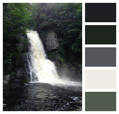 Pennsylvania Bushkillfalls Waterfall Image