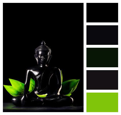 Black Lotus Religion Black Buddha Image