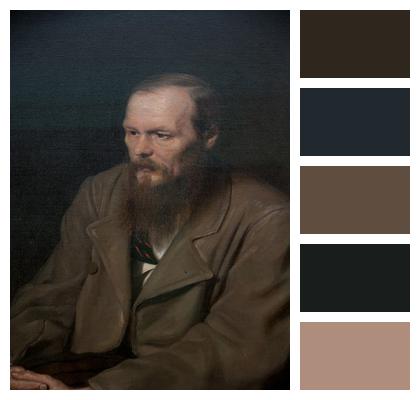 Moscow Dostoyevsky Painting Image