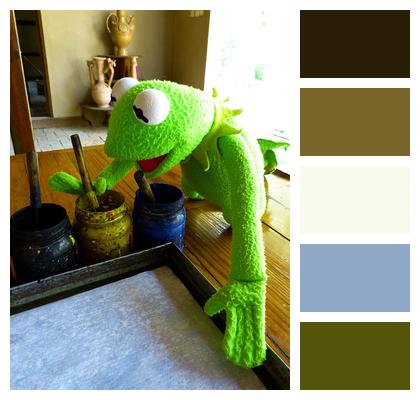 Painter Kermit Frog Image