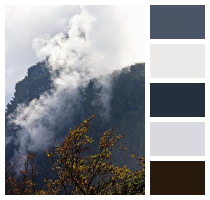 Mountains Landscape Fog Image