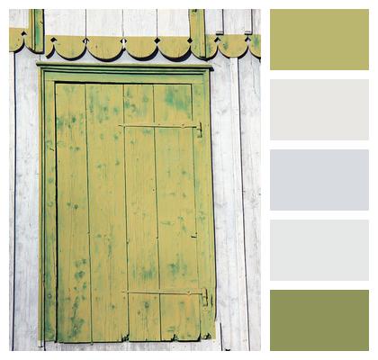House Green Door Image