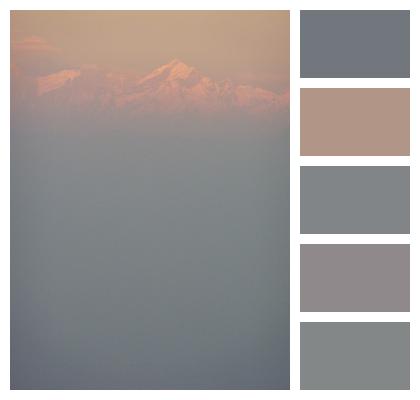 India Himalaya Sunset Image