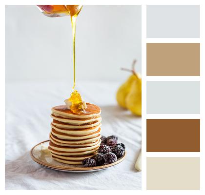 Honey Pancakes Stack Image