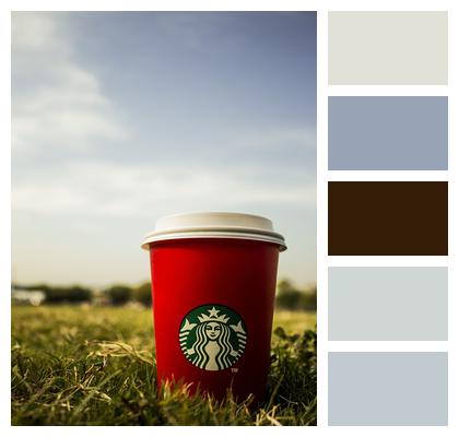 Coffee Starbucks Grass Image