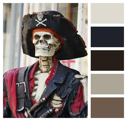Pirate Skeleton Skull Image