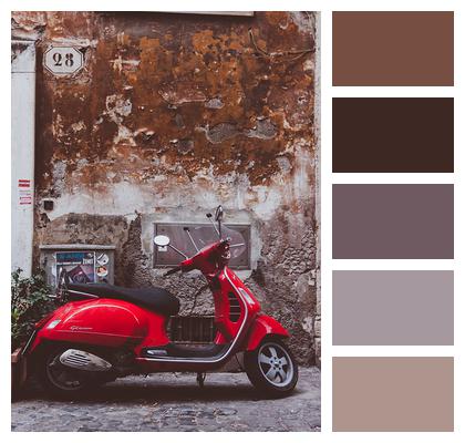 Fun Red Vespa Image