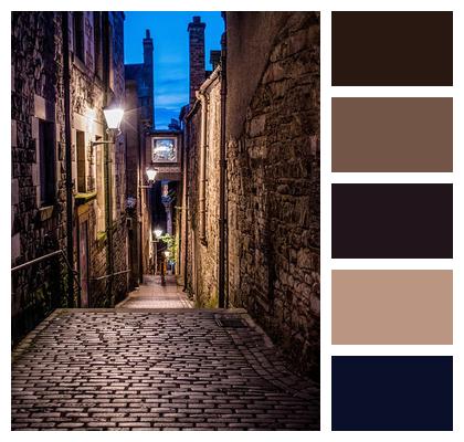 Edinburgh Alley Cobblestones Image