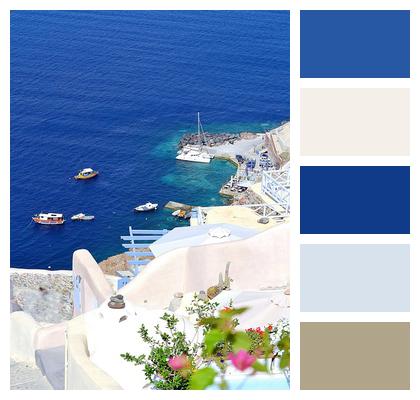 Greek Santorini Greece Image