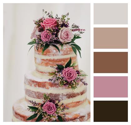 Flower Cake Wedding Image