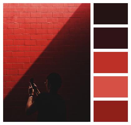 Sunlight Red Wall Image