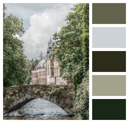 Bruges Canal Romantic Image