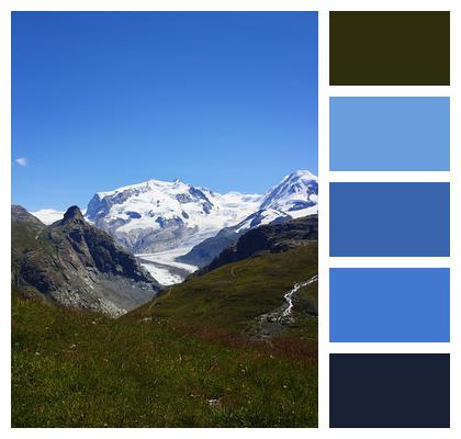 Swiss Nature Glacier Image