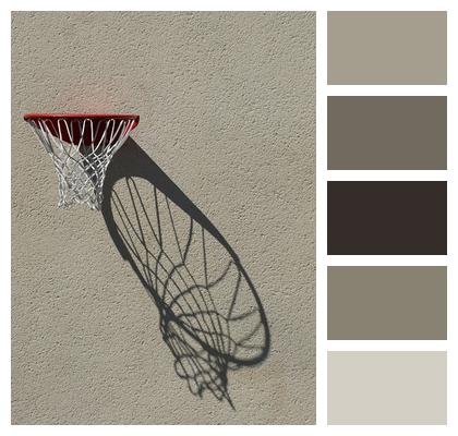 Basket Sport Wall Basketball Shadow Just Image