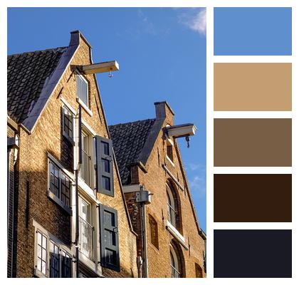 Holland Netherlands Brick Facade House Architecture Home Europe Building Roof Amsterdam Image