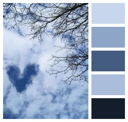 Blue Cloud Love Cloudy Image