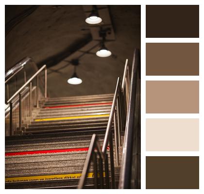 Stairs Metro Color Image