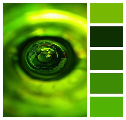 Green Abstract Champagne Image