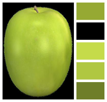 Graphic Apple Fruit Image
