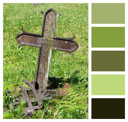 Cemetery Cross Burial Image