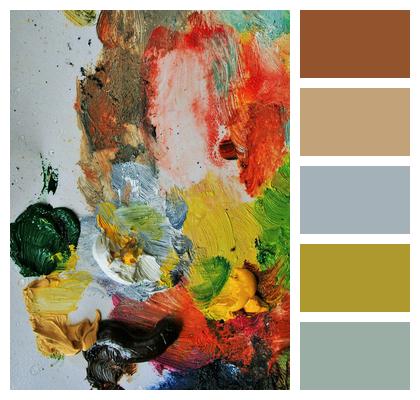 Palette Painting Paint Image