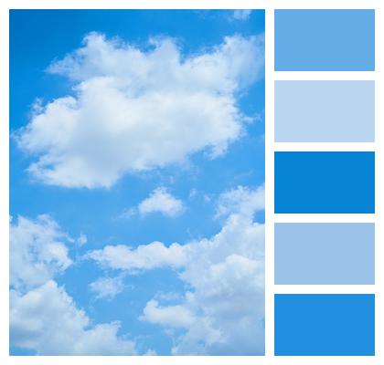 Blue White Cloud Image