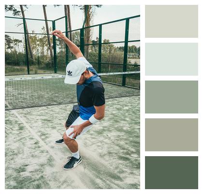 Man Tennis Background Image