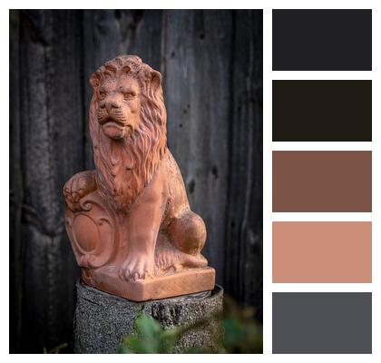 Decoration Terracotta Lion Image