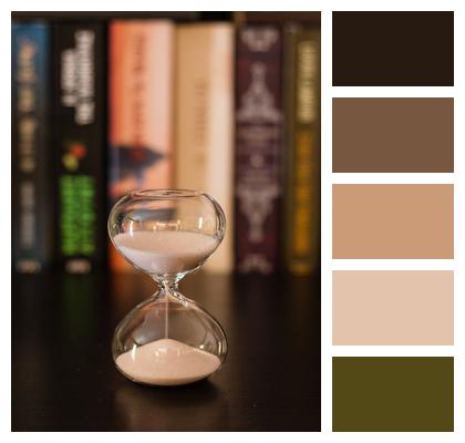 Books Hourglass Library Image