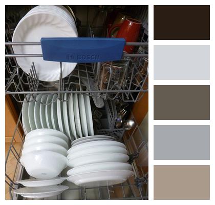 Dishwasher Dishes Interior Image