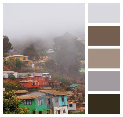 Chili Valparaiso Houses Image
