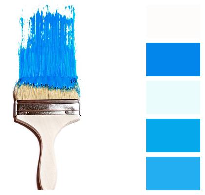Blue White Paint Image