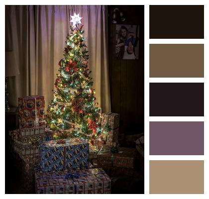 Christmas Presents Tree Image
