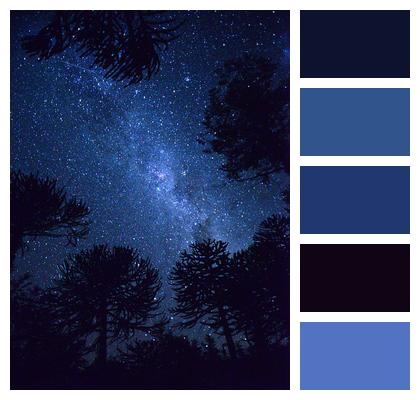 Star Blue Night Image