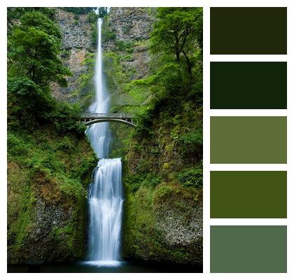 Oregon Nature Waterfall Image