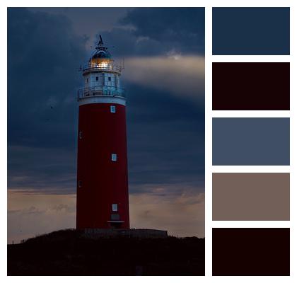 Evening Beacon Lighthouse Image