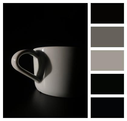 White Black Cup Image