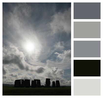 Sky Clouds Stonehenge Image