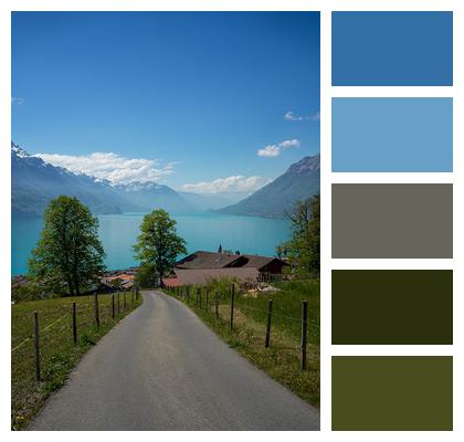 Switzerland Path Lake Image