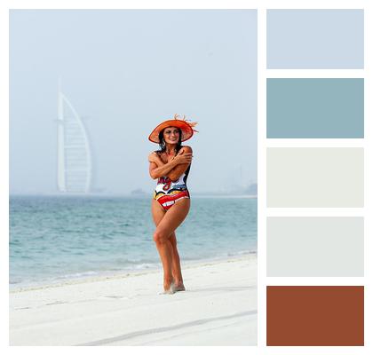 Beach Dubai Woman Image