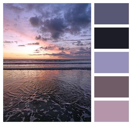 Sky Sunrise Purple Image