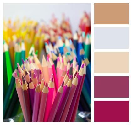 School Pencil Color Image
