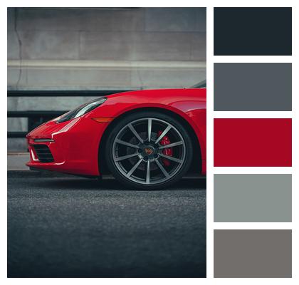 Car Porsche Red Image