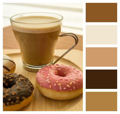 Food Coffee Donuts Image