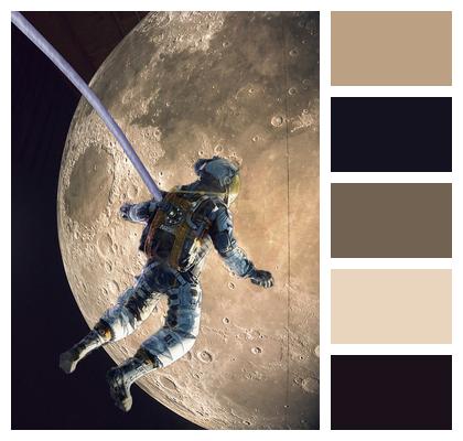 Astronaut Space Moon Image
