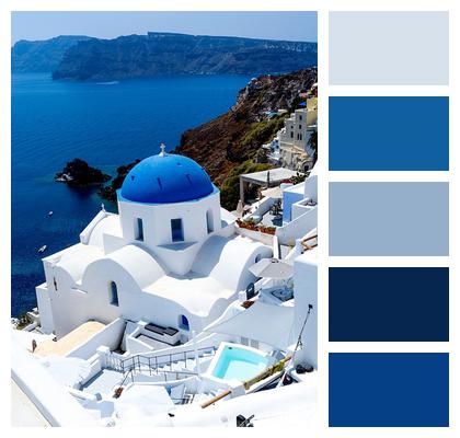 Greece Santorini Buildings Image